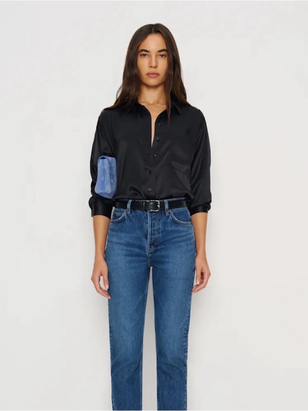NWT Reformation Eli Silk Shirt